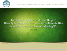 Tablet Screenshot of churchofhopeontheweb.org